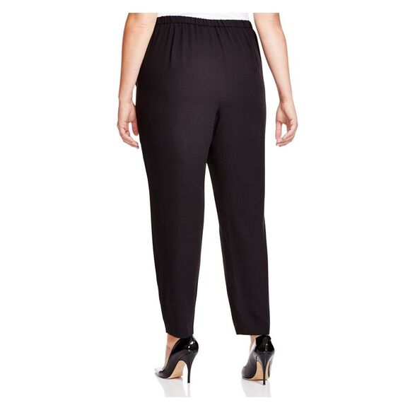 EILEEN FISHER Womens Black Stretch Pocketed Wear To Work Pants Plus 1X - Picture 2 of 2